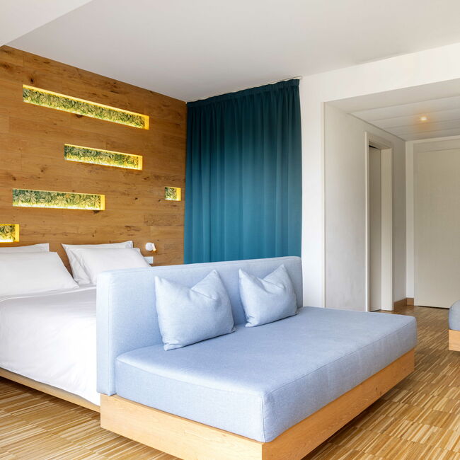 Oasi Junior Suite - Quando pensi ad un’oasi dove stare bene:  attraverso il design, ogni dettaglio  racconta il parco di Astoria Resor