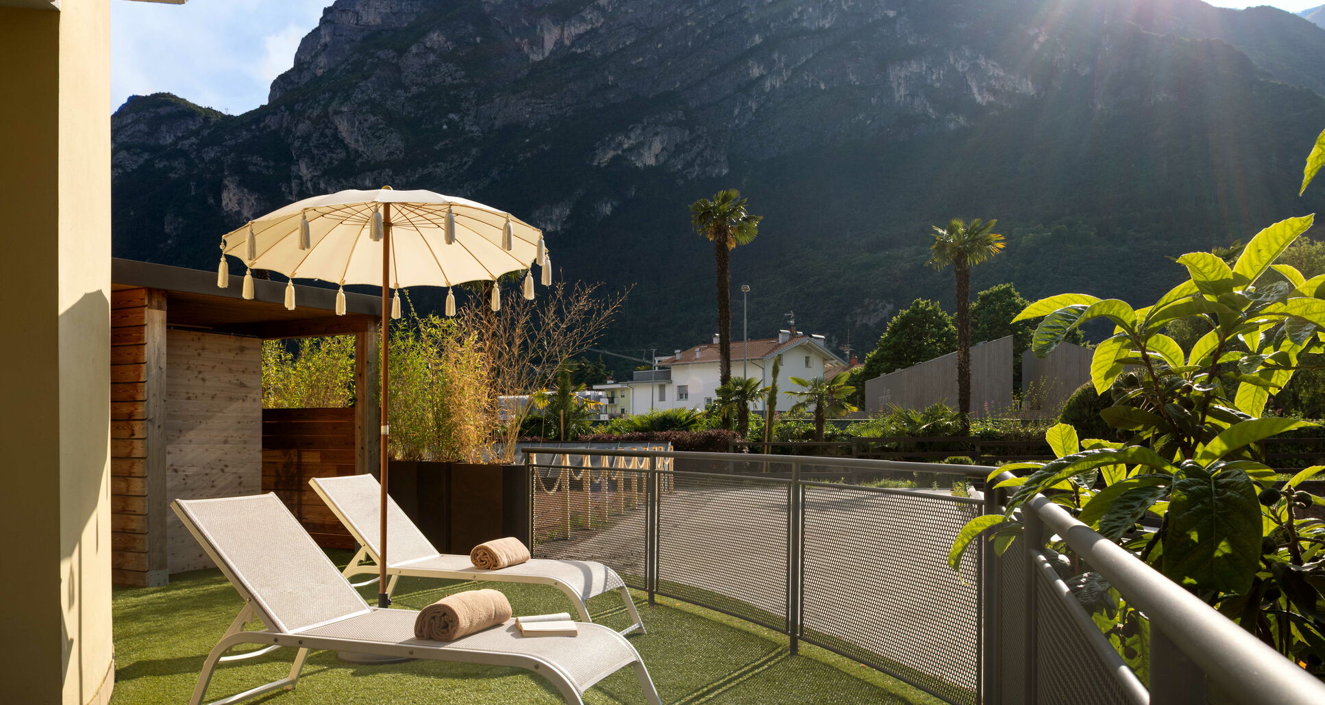 Park Wellness Junior Suite - Genießen Sie Wellness pur in unserer exklusiven Sauna auf der Terrasse.