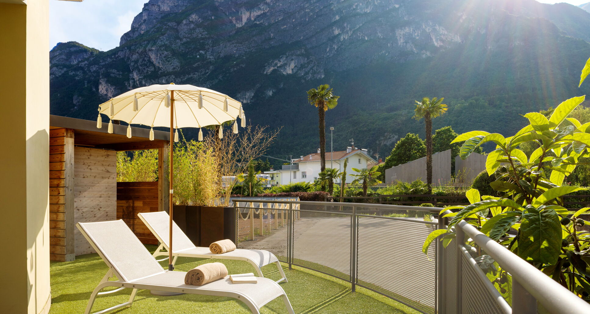 Park Wellness Junior Suite - Genießen Sie Wellness pur in unserer exklusiven Sauna auf der Terrasse.