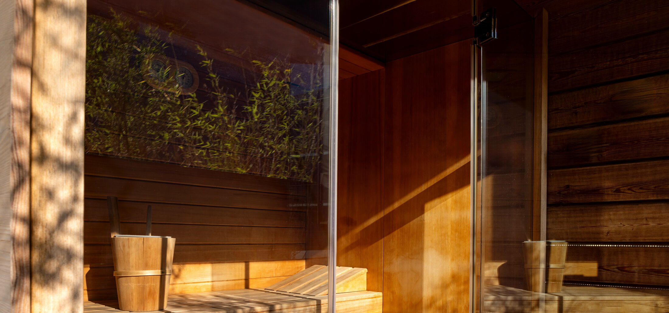 Park Wellness Junior Suite - Genießen Sie Wellness pur in unserer exklusiven Sauna auf der Terrasse.