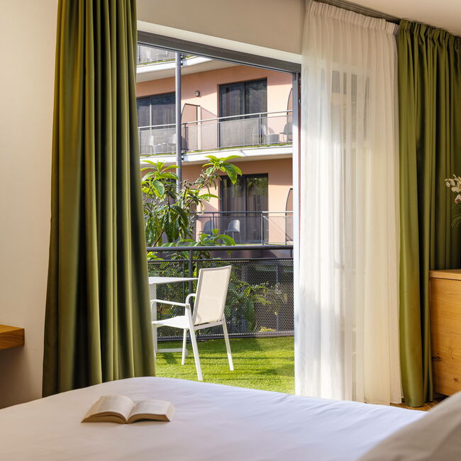 Park Wellness Junior Suite - Genießen Sie Wellness pur in unserer exklusiven Sauna auf der Terrasse.